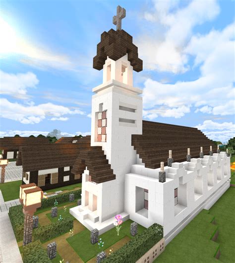 A Church I Made In Our Creative World Thoughts Rminecraft