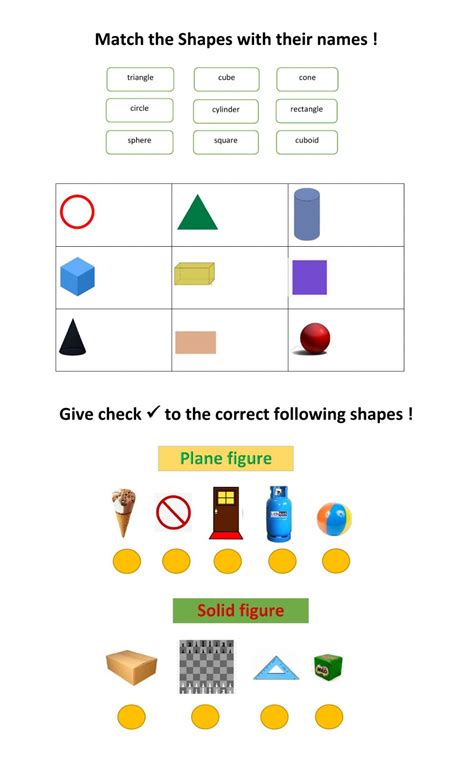 Plane And Solid Figure Interactive Worksheet