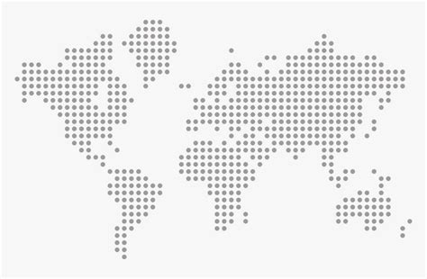 World Map Dotted Png Png Download Dotted World Map Vector Png