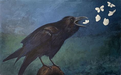 Crow Magic Beautiful Dark Art Dream Catchers Colour Tone Crow Birds