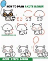 How to Draw a Cute Cartoon Lemur (Kawaii / Chibi) with Easy Step by ...