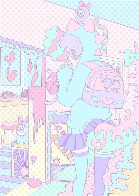 Colorful Aesthetic Pastel Anime Wallpapers Wallpaper Cave