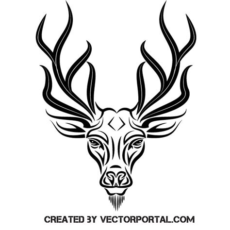 Deer Tribal Art Royalty Free Stock Svg Vector