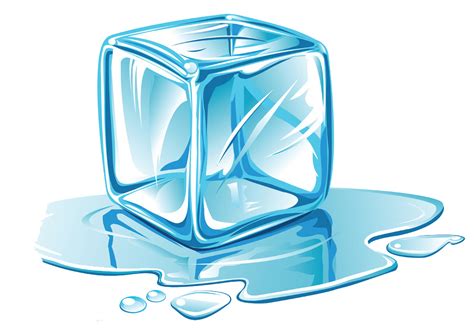 Ice Cube Melting Clip Art Cartoon Blue Ice Cubes Png Download 1024