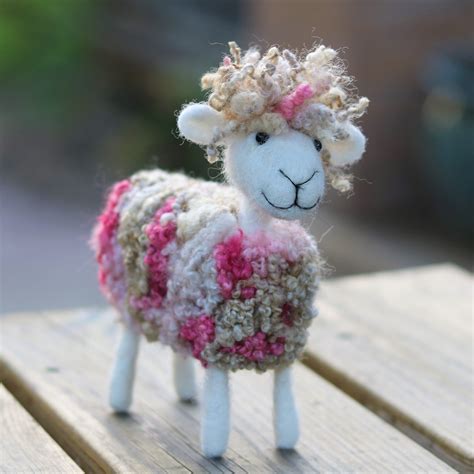 Handmade Needle Felted Sheep Cleo Lincolnshire Fenn Crafts