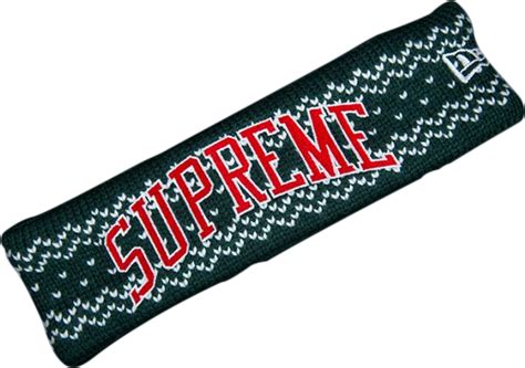 Buy Supreme New Era Arc Logo Headband Green Fw17bn59 Green Goat Uk