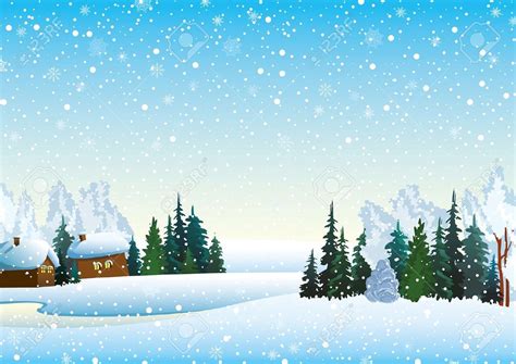 Winter Scene Clipart Ai Cases Clip Art And Image Files Craft Supplies And Tools