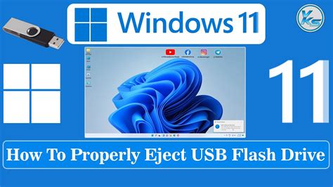 How To Properly Eject Usb Flash Drive On Windows 11 Pc Youtube