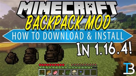 Minecraft Backpack Mod 1164 How To Download And Install Useful