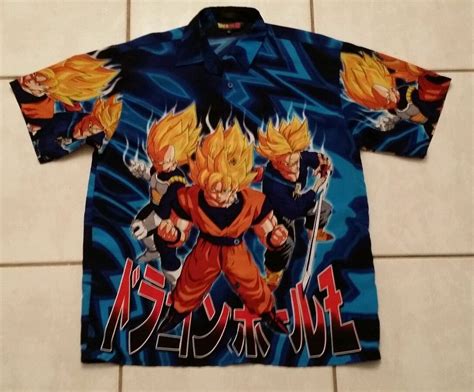 Range of styles in up to 16 colors. Rare DRAGONBALL Z JAPANESE ANIME GOKU Button Up Shirt Men ...
