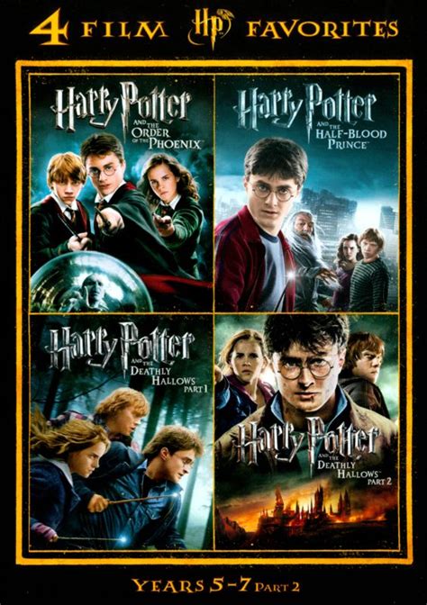 Best Buy Harry Potter Years 5 7 Part 2 4 Film Favorites 4 Discs Dvd
