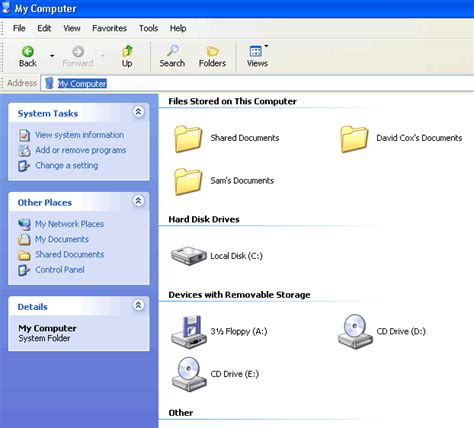 Windows Xp Working With Windows Explorer