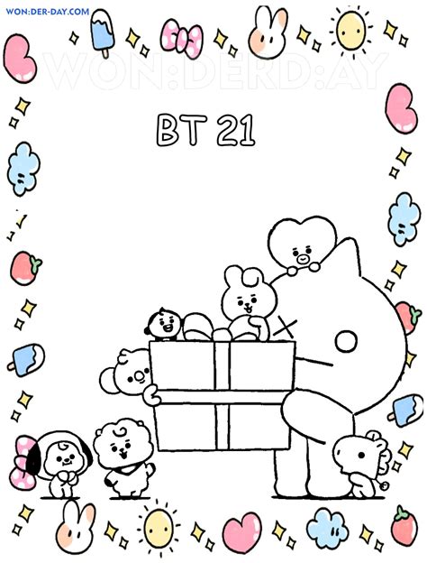 Bt21 Coloring Pages 80 Free Printable Coloring Pages Free Nude Porn