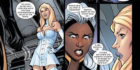 Xmen Emma Frost Gets Slapped By A Raging Storm