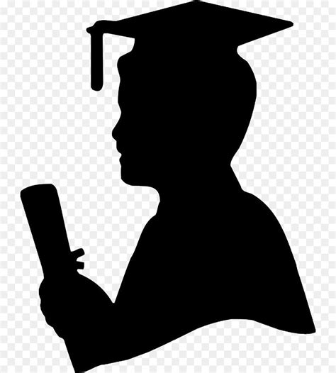 Abschlussfeier Graduate University Silhouette Image Clipart