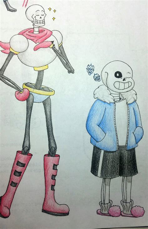 Sans And Papyrus By Theroguecheerio On Deviantart