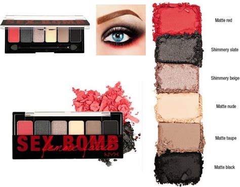 Nyx Professional Makeup The Sex Bomb Femme Fatale Shadow Palette Tsb01 6 Shadow Palette