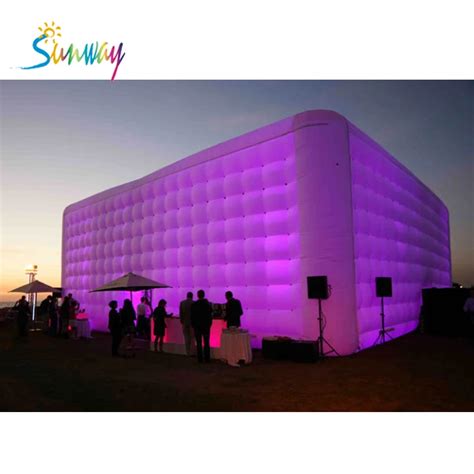 Sunway Led Lighting Inflatable Wedding Event Cube Tent Inflatable Party