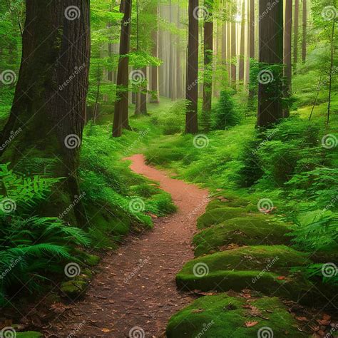 1771 Enchanted Forest Path A Magical And Enchanting Background