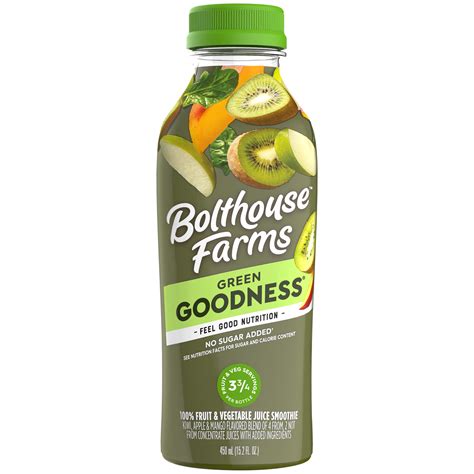 Bolthouse Farms Fruit Juice Smoothie Green Goodness 152 Fl Oz