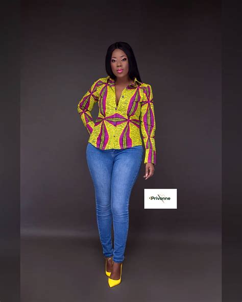 African Print Tops Designs Look Good In These Fabulous Tops Of 2018