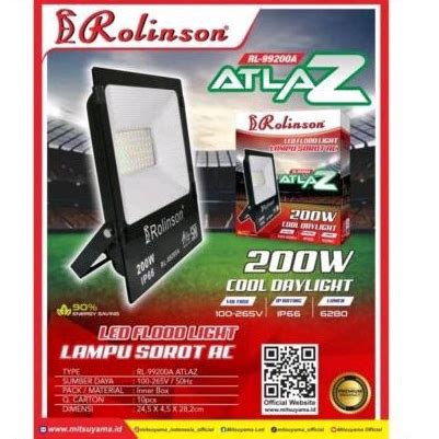 Jual Lampu Sorot Led Watt Putih Rolinson Ip Lampu Tembak Led