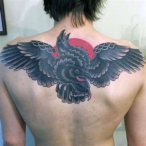 100 Raven Tattoo Designs For Men Scavenge Sooty Bird Ink