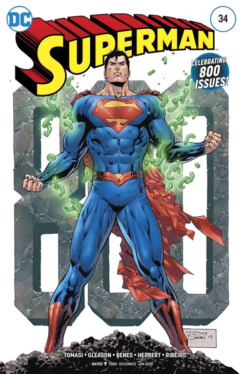 Dc Comics Rebirth Spoilers Final Superman 800 Superman 34 Cover