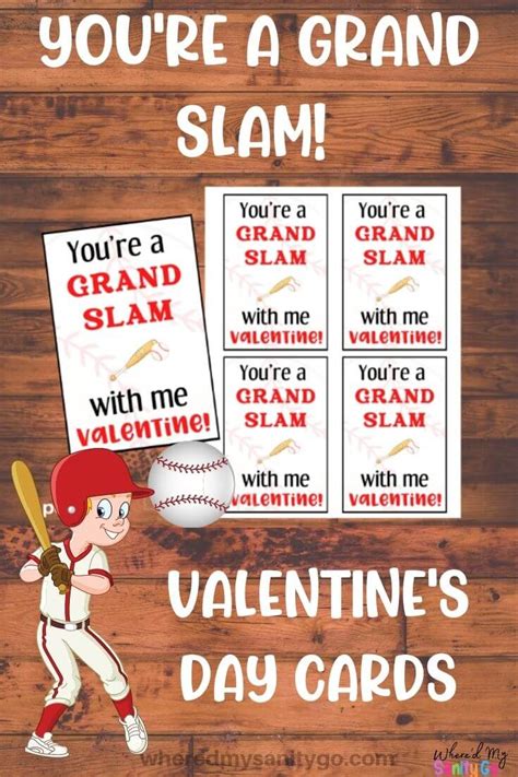 Gift cards purchased online are available for redemption online only. Baseball Valentines Day Cards - You're A Grand Slam Friend!