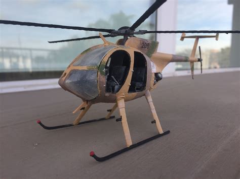 Md530 Helicopter Scale Model Assembly Kit 3d Model 3d Printable