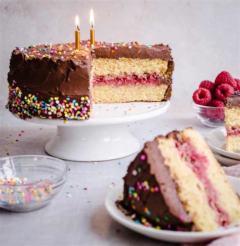 Vanilla Birthday Cake Slice