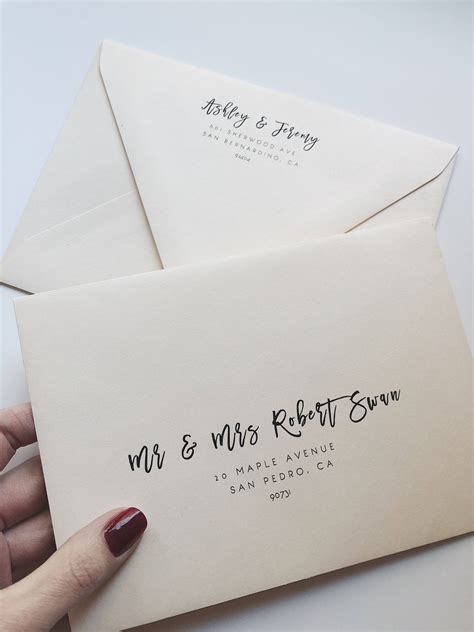 Wedding Envelope Template Address Envelope Template Diy Etsy