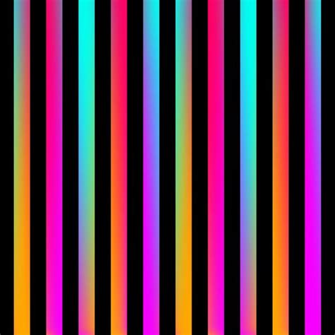 Neon Rainbow Stripes
