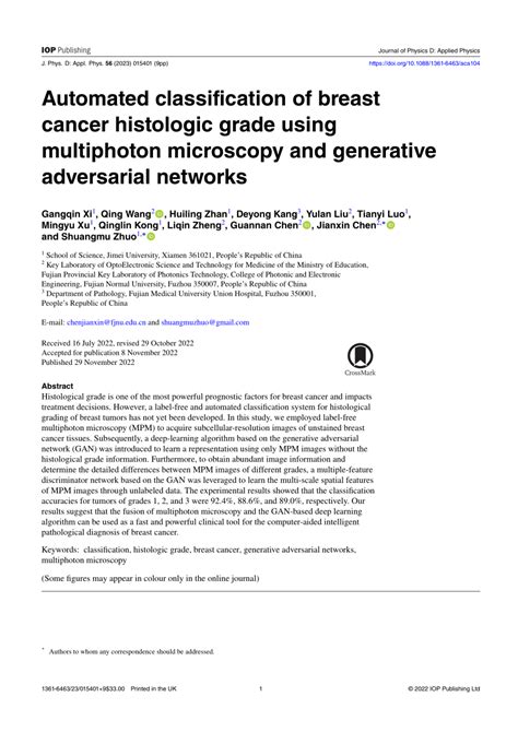 Automated Classification Of Breast Cancer Histologic Grade Using