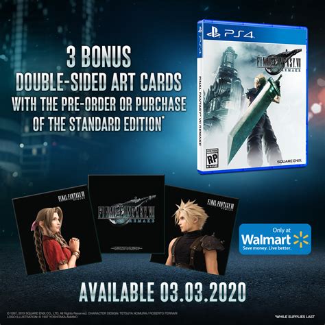 Final Fantasy Vii Remake Has Exclusive Pre Order Bonuses For Various