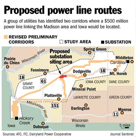 Plan Refined For Iowa Wis Power Line