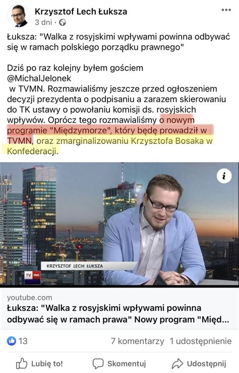 Łukasz Kopczyk on Twitter Wiedziałem Trochę poszczekał i do TVMN