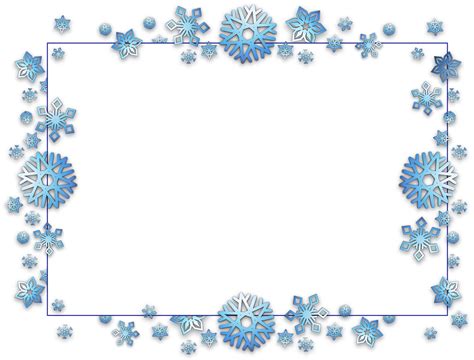 Download Hd Vacation Frame Border Card Xmas Christmas Snow Flak