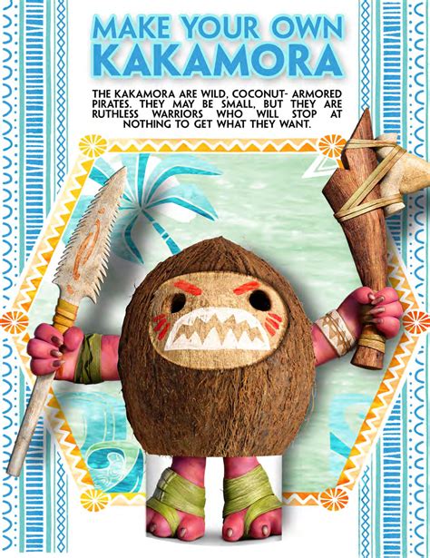 Moana Make Your Own Kakamora Pirate Moana Birthday Party Hawaiian