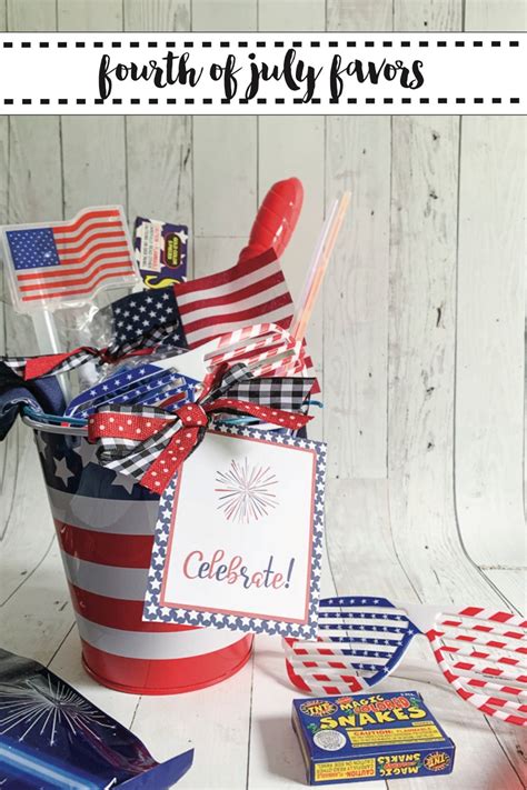 Fourth Of July Party Favor Bucket Everyday Party Magazine