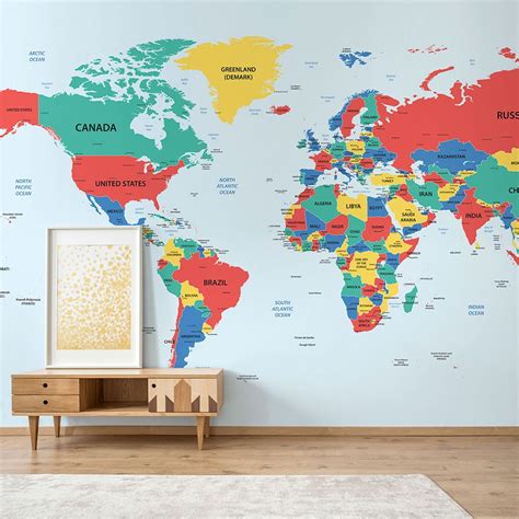 Wall World Map With Countries
