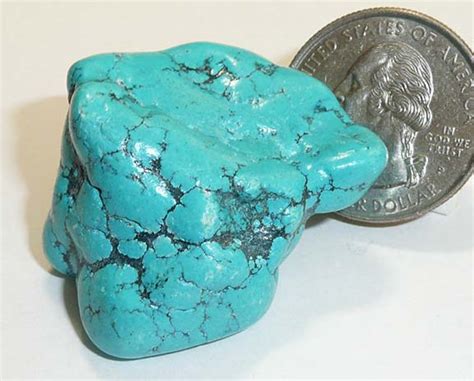 Turquoise Rock 25x33mm Blue Color Wmatrix Tq388