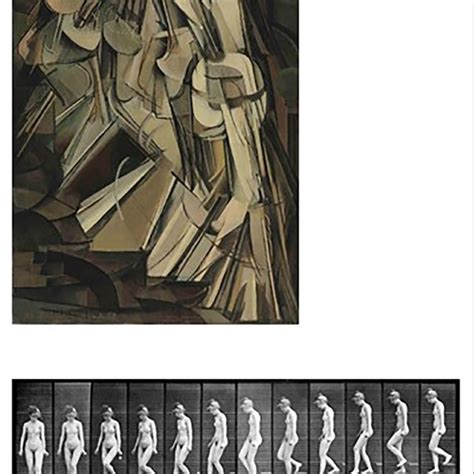 Top Nude Descending A Staircase No By Marcel Duchamp
