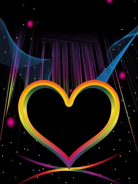 51 Colorful Hearts Background Wallpapersafari
