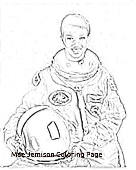 Mae Jemison Coloring Page at GetColorings.com | Free printable