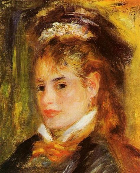 Portrait Of A Young Woman 1876 Pierre Auguste Renoir