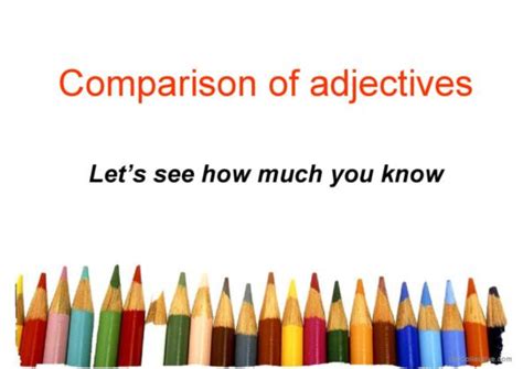 Comparison Comparative And Superlative English Es