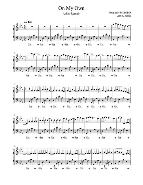 On My Own Ashes Remain Sheet Music For Piano Solo