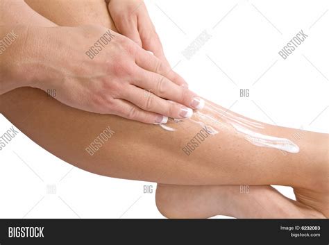 Putting Lotion On Leg Image And Photo Free Trial Bigstock
