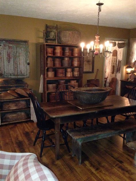 Primitive Dining Room Primitive Dinning Room Colonial Dining Room